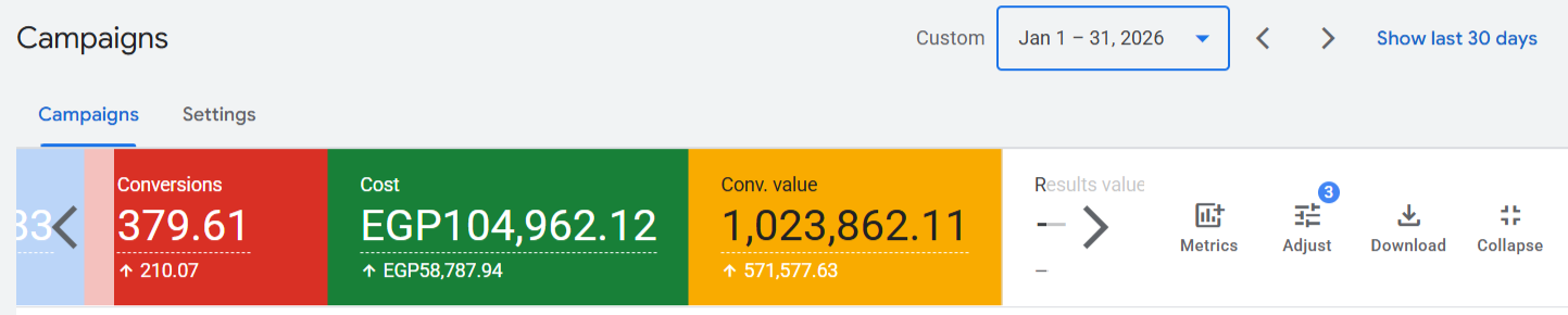 يناير 2026 — Google Ads